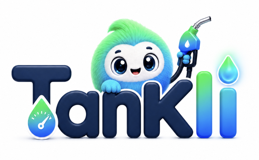Tankli Maskottchen mit Logo