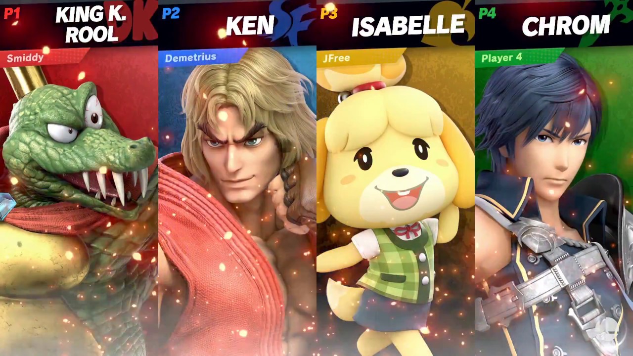 King K. Rool / Ken / Isabelle / Chrom